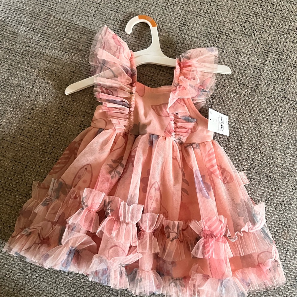 Minnie Pink Ruffled Baby Dress